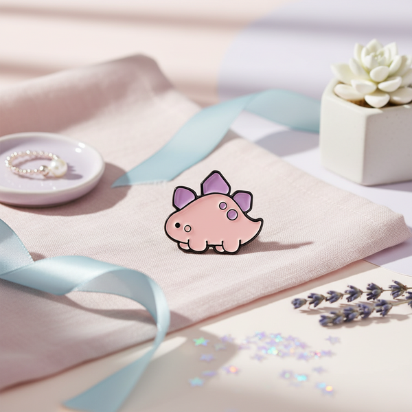 Spilla Kawaii Stegosauro
