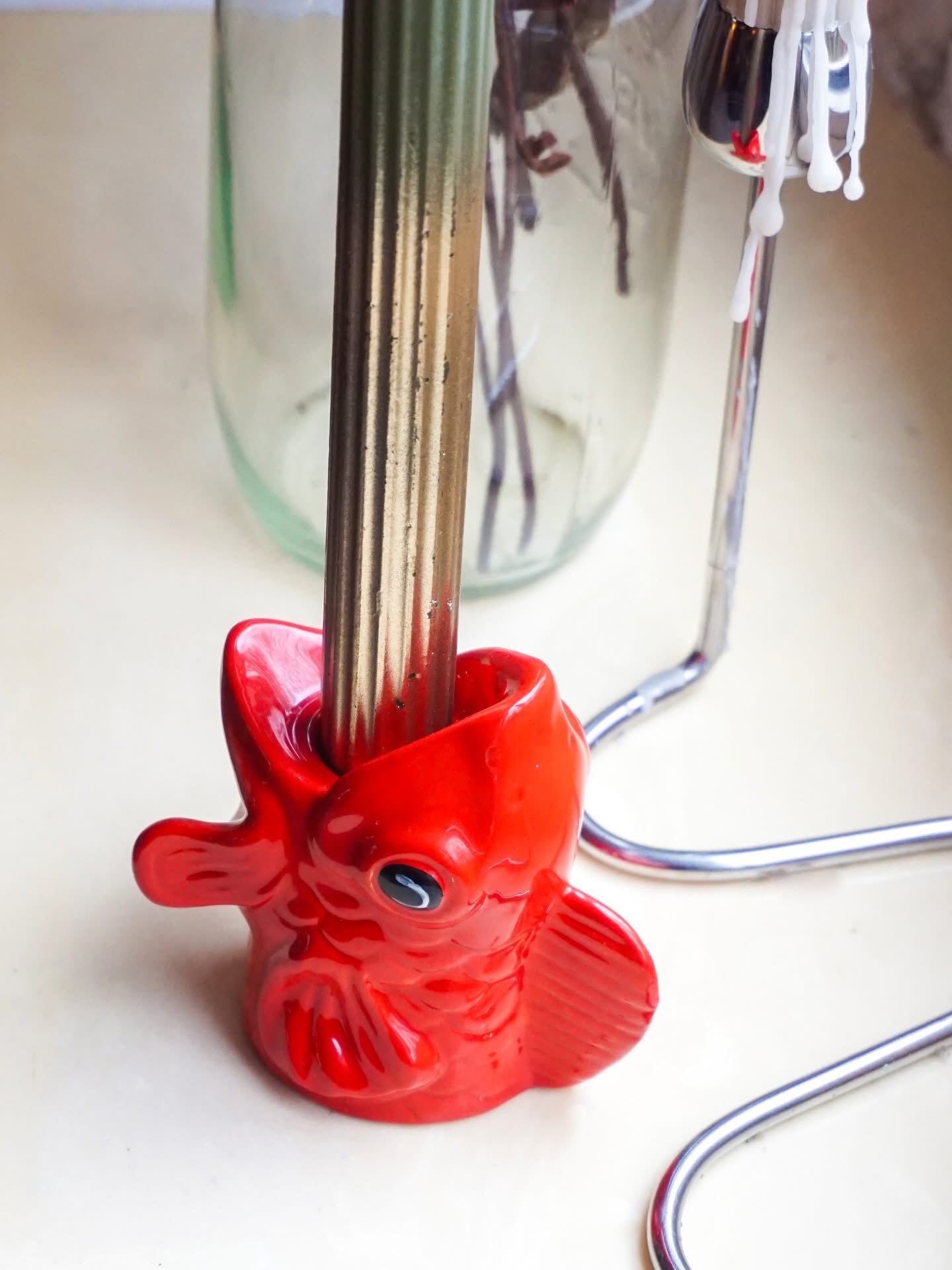 Bougeoirs Poissons Rouges