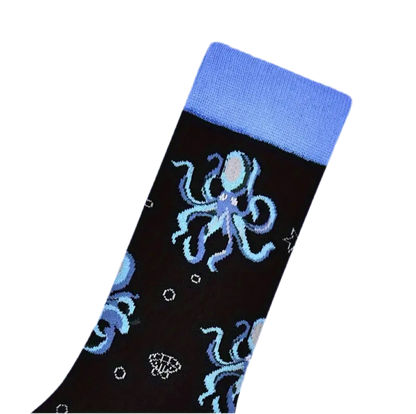 chaussettes poulpes bleus mrcol