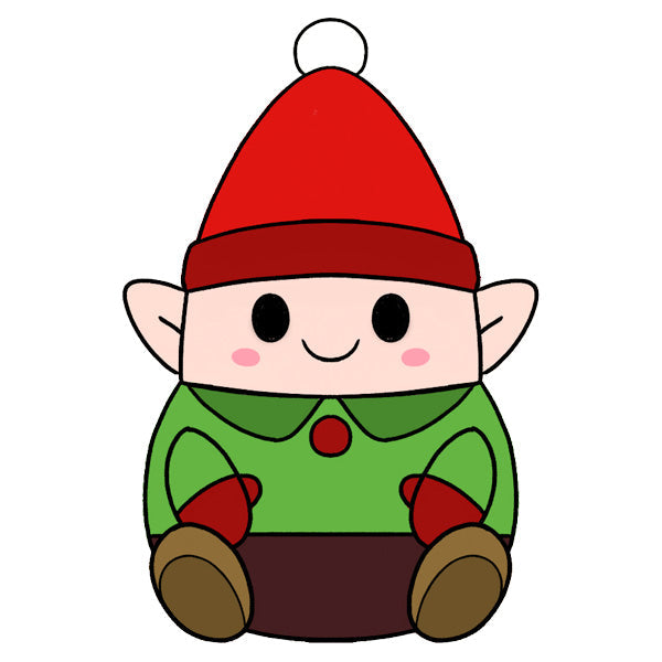 Peluche Snacker Squishable – Elfe de Noël
