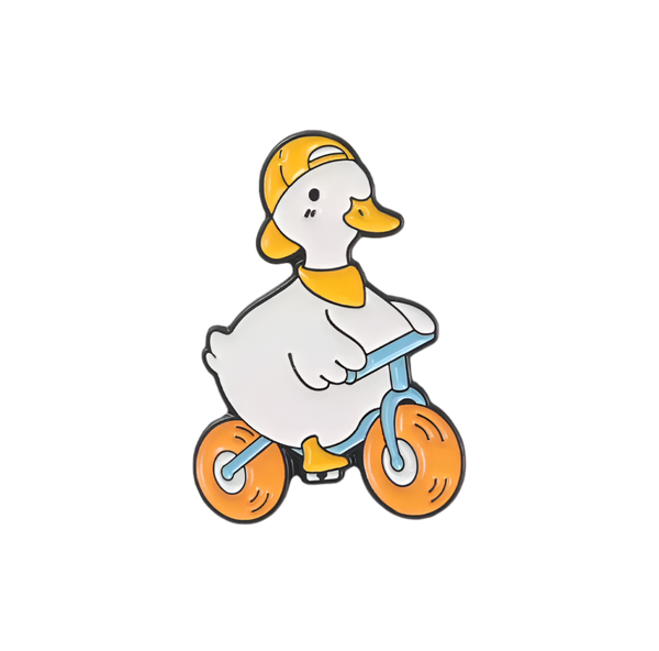 Spilla da bicicletta "White Duck"