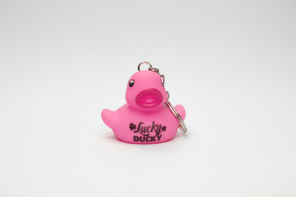 Lucky Ducky Pink Duck Keychain