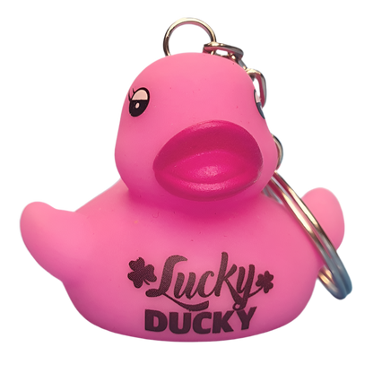 Porte-Clés Canard Rose Lucky Ducky