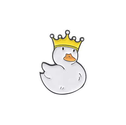 Pin's Canard Blanc Couronne