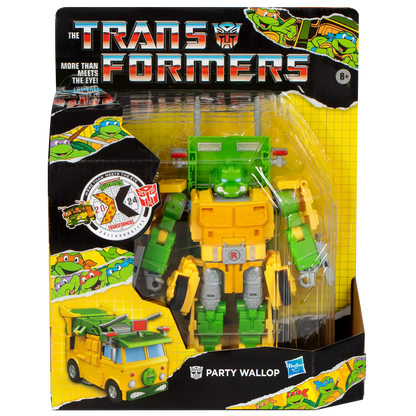 Transformers Collaborative Teenage Mutant Ninja Turtles x Transformers Party Wallop