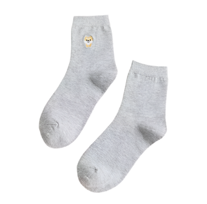 Chaussettes avec Poméranien Brodé