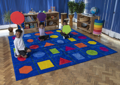 Tapis en forme d'arc-en-ciel avec fourre-tout