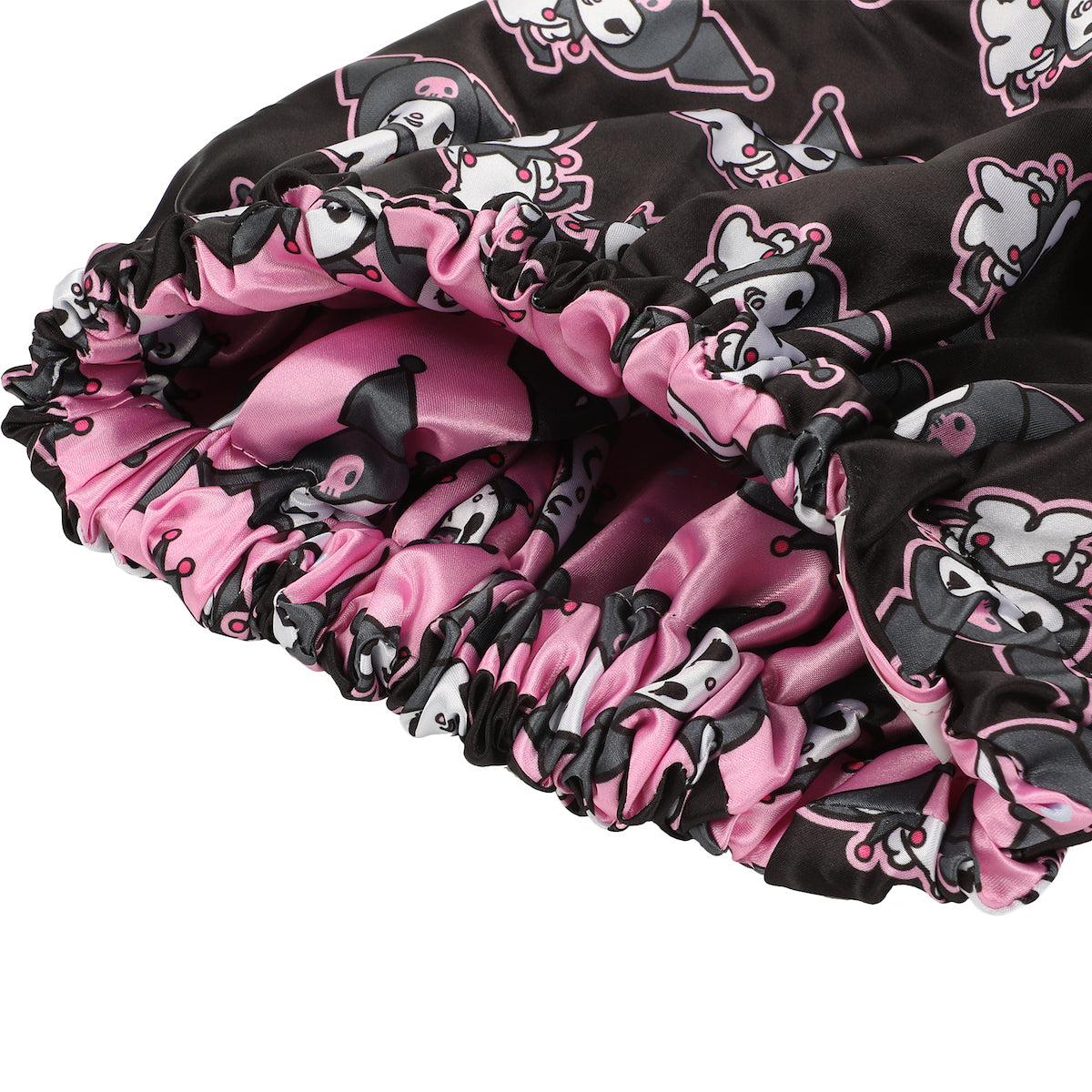 Bonnet de nuit réversible Kuromi – imprimé intégral