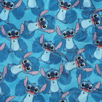 Bonnet de nuit en satin Disney Stitch – bleu