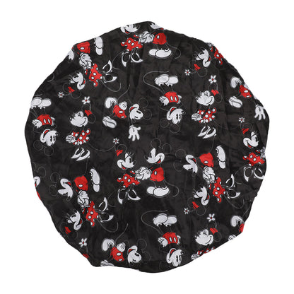 Bonnet de nuit en satin Disney Mickey & Minnie – noir