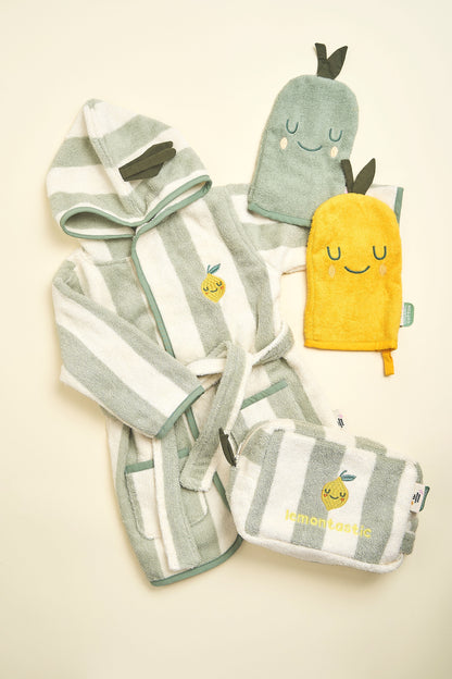Trousse de toilette éponge Lola Citron