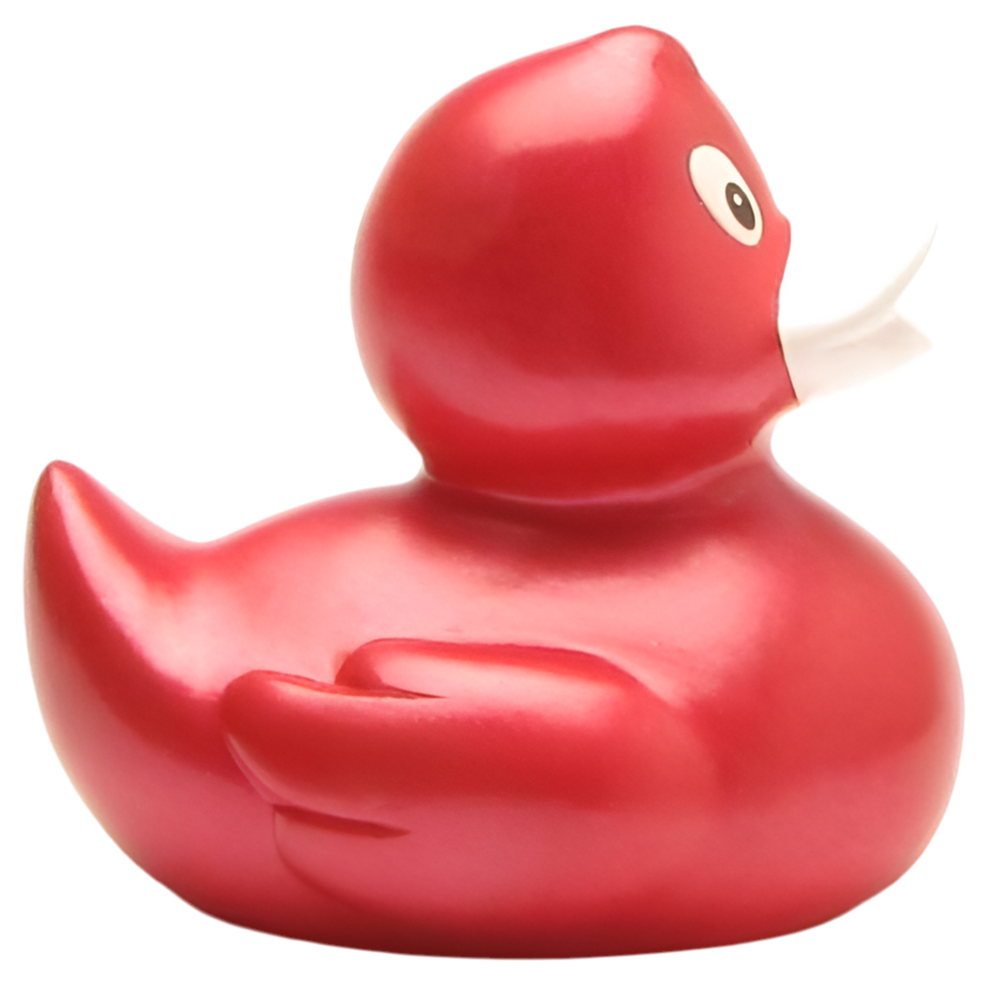 Pato clásico rojo metalizado