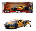 X-MEN - Wolverine e Chevrolet Corvette Stingray 2020 - Escala 1:24