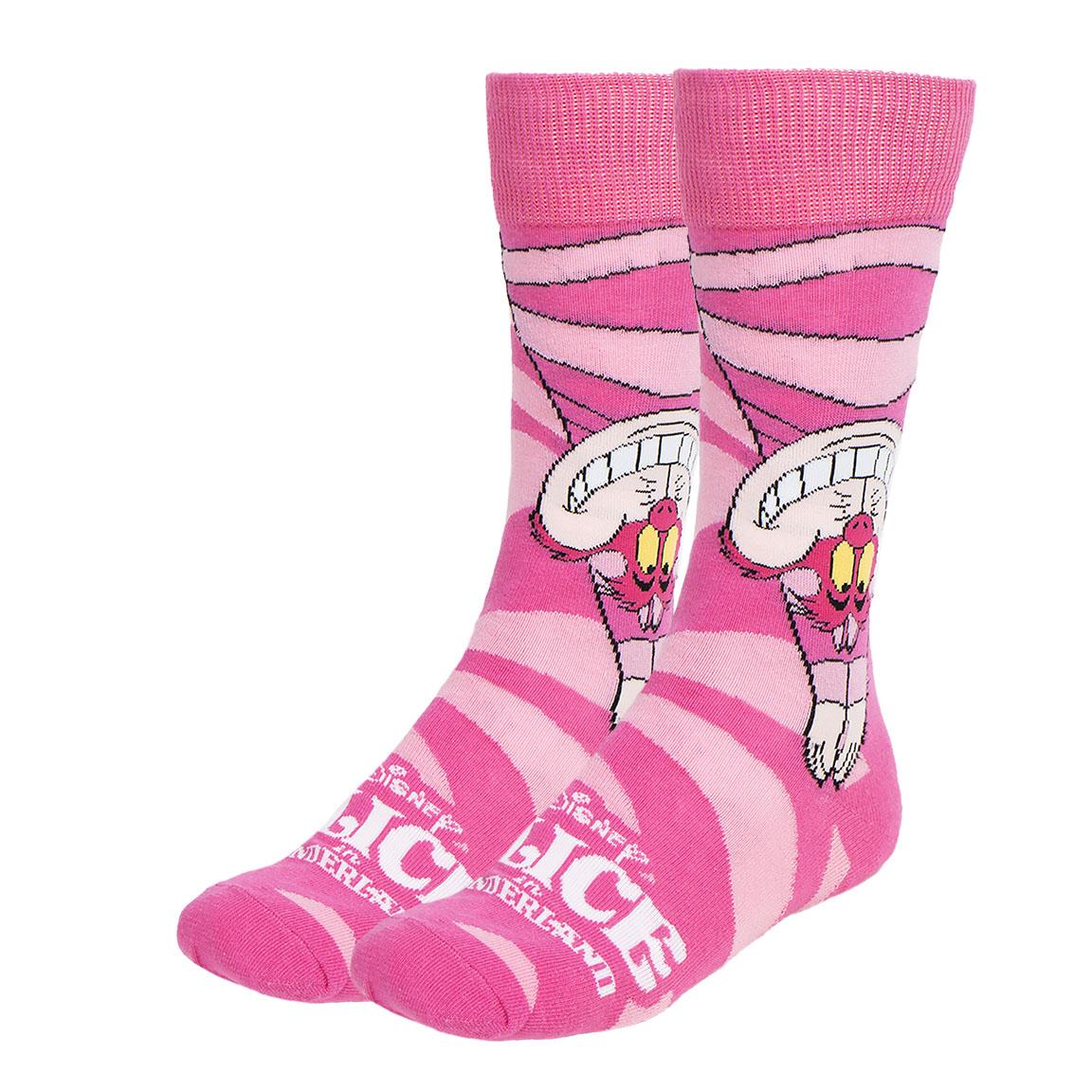Chaussettes Alice au Pays des Merveilles - Chat du Cheshire