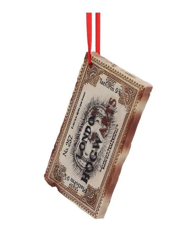 Décoration de Noël Harry Potter - Ticket Poudlard Express