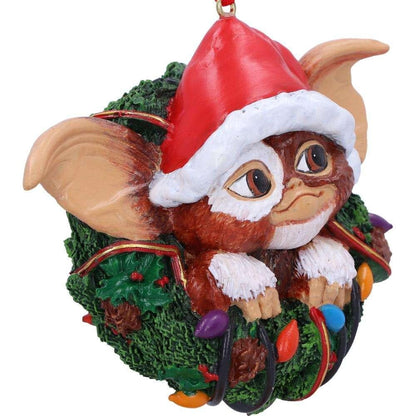 Gremlins Christmas Decoration - Gizmo in Christmas Wreath
