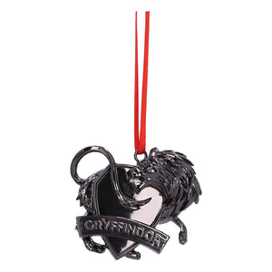 Harry Potter kerstdecoratie - Gryffindor-wapen (zilver)