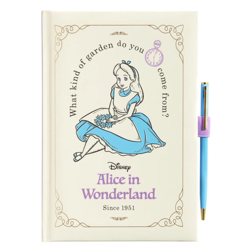 Cuaderno con bolígrafo de Alicia en el país de las maravillas