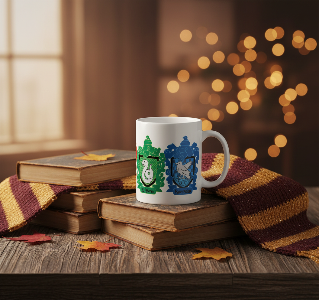 Taza de Harry Potter - Casas de Hogwarts