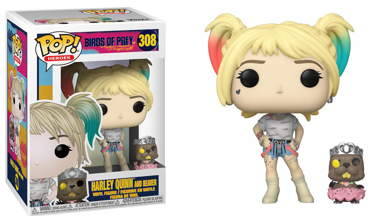 Pop! Harley Quinn com Beaver