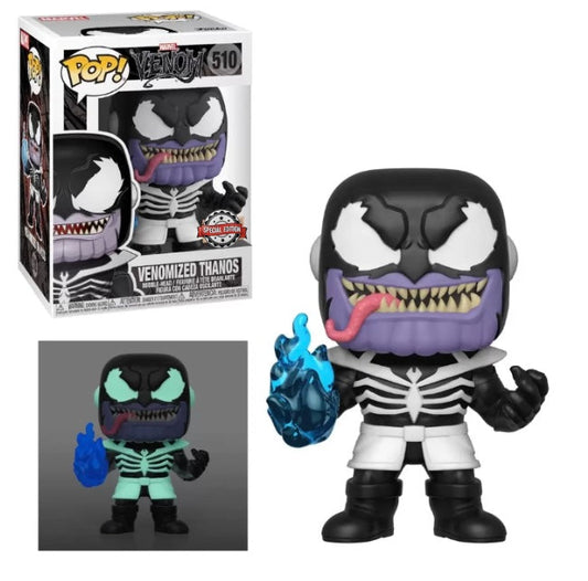 marvel venom pop n 510 venomized thanos gitd special edition