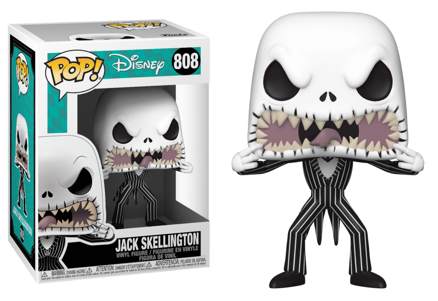 pop jack skellington scary face 808