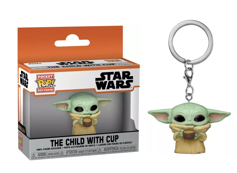Pop! Keychain The Child w/ Cup
