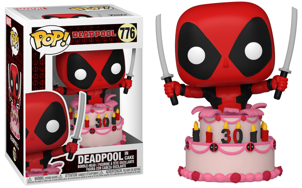 Pop! Deadpool dans Gâteau d'Anniversaire