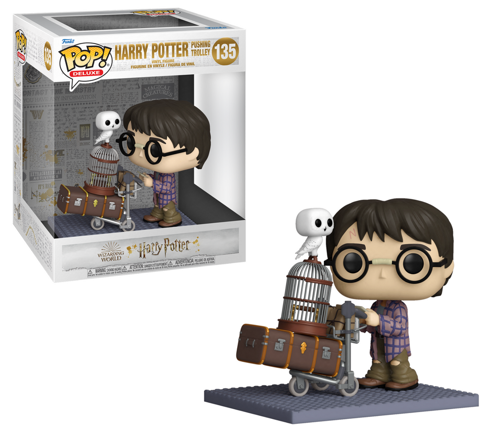 Pop! Deluxe Harry Potter met bagagekarretje 