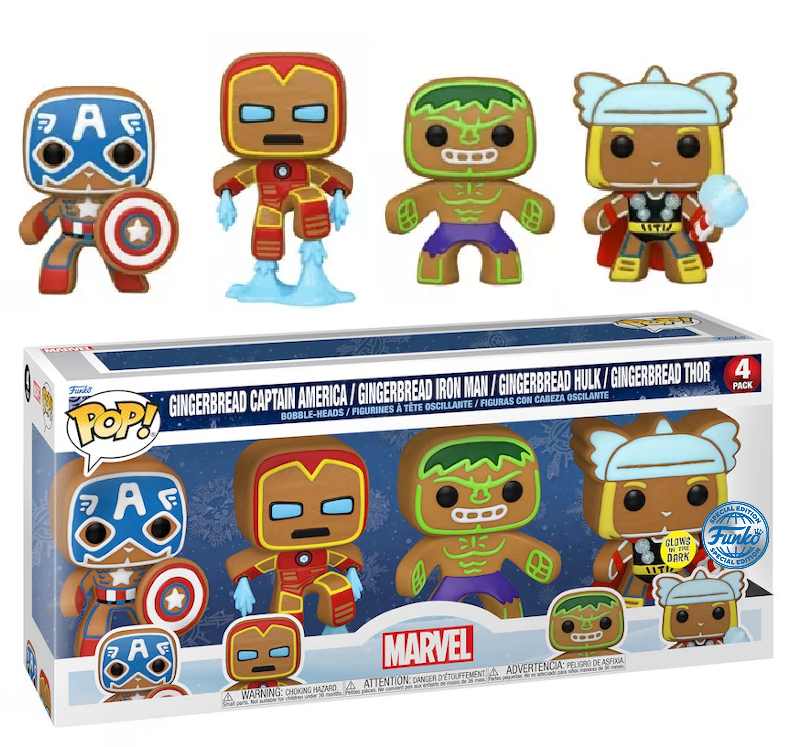 Pop! Avengers Pain d'épices Holiday 4-Pack