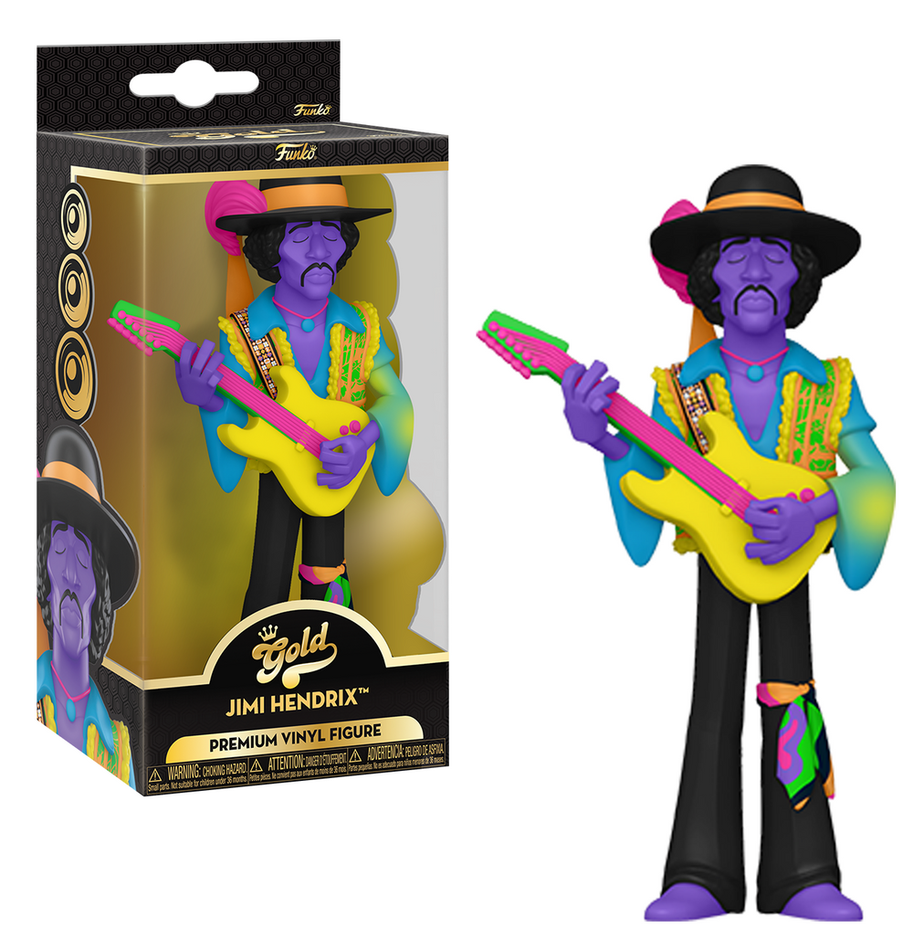 Jimi Hendrix (Black Light) - Figurine GOLD