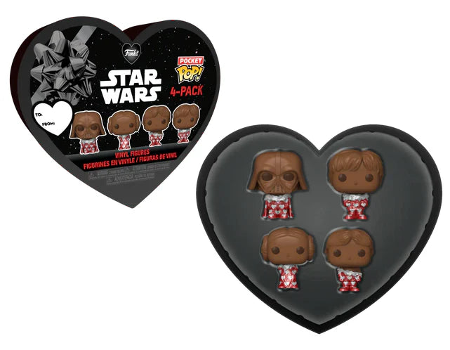 Confezione da 4 Pocket Pop! Star Wars per San Valentino