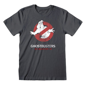 Camiseta de Los Cazafantasmas con logotipo japonés
