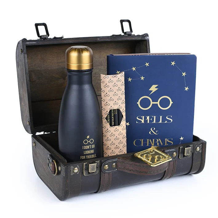 Conjunto Presente Harry Potter - Mala "Os Problemas Encontram-me" 