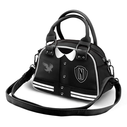 Sac à Main Bowling Fashion Wednesday « Varsity Casual » – Noir