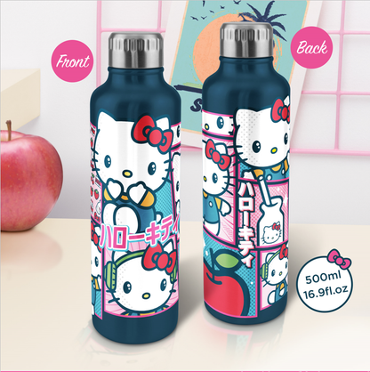 HELLO KITTY Bouteille d'eau en Métal 500ml