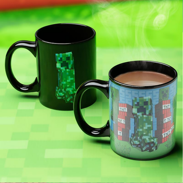 Tazza termoattiva Minecraft - Creeper