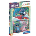 LILO &amp; STITCH - Stitch &amp; Angel - Juego de 2 rompecabezas de 20 piezas