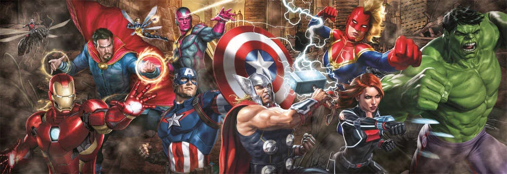 Rompecabezas panorámico de Marvel - Vengadores