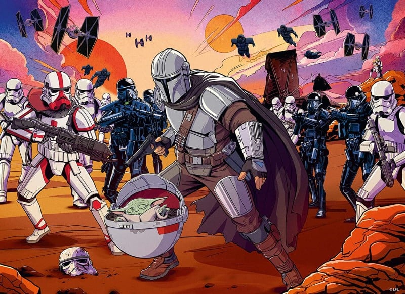 Star Wars: The Mandalorian - Rompecabezas de enfrentamiento 