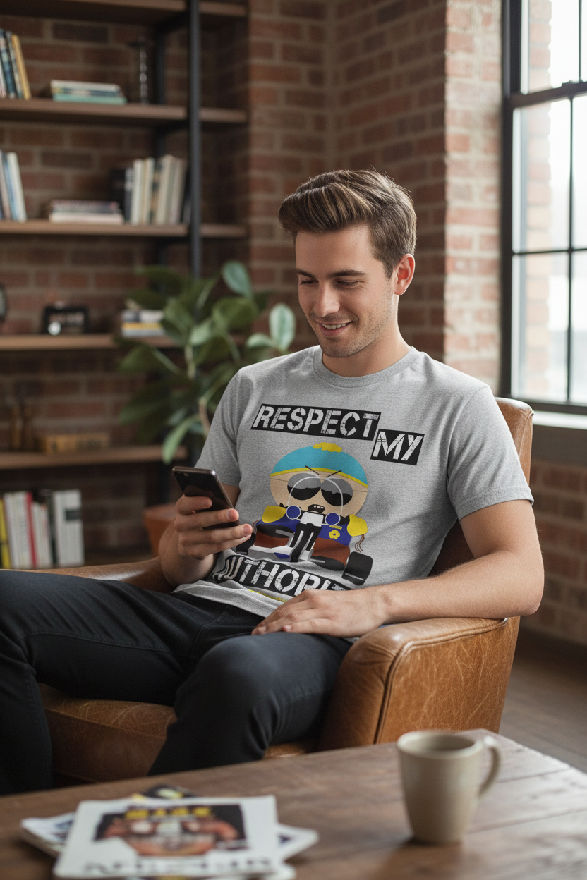 T-shirt South Park - Respeita a Minha Autoridade