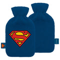 SUPERMAN - Logotipo - Bolsa de agua caliente de peluche y bordada