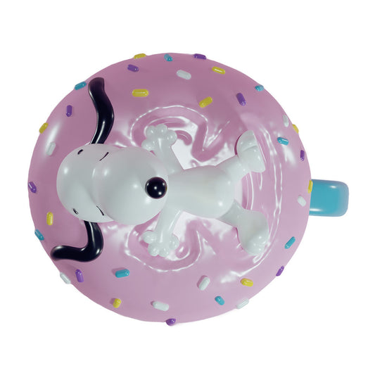 Taza 3D de Snoopy: comer, dormir y repetir