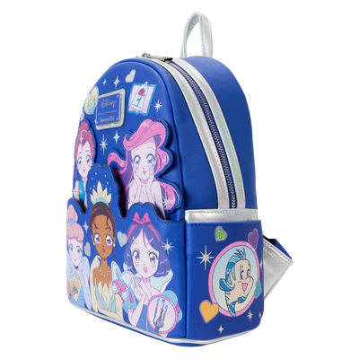 Mochila pequeña de princesas Disney estilo manga