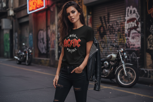 Camiseta de mujer AC/DC - Alto voltaje
