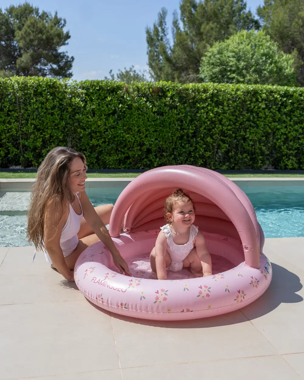 Children's Mini Pool with Canopy for Garden - PETUNIA