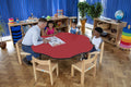 Tuf-Top™ Height Adjustable Flower Table - Red