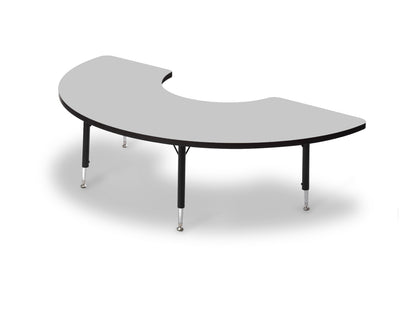 Tuf-Top™ Height Adjustable Arc Table - Grey