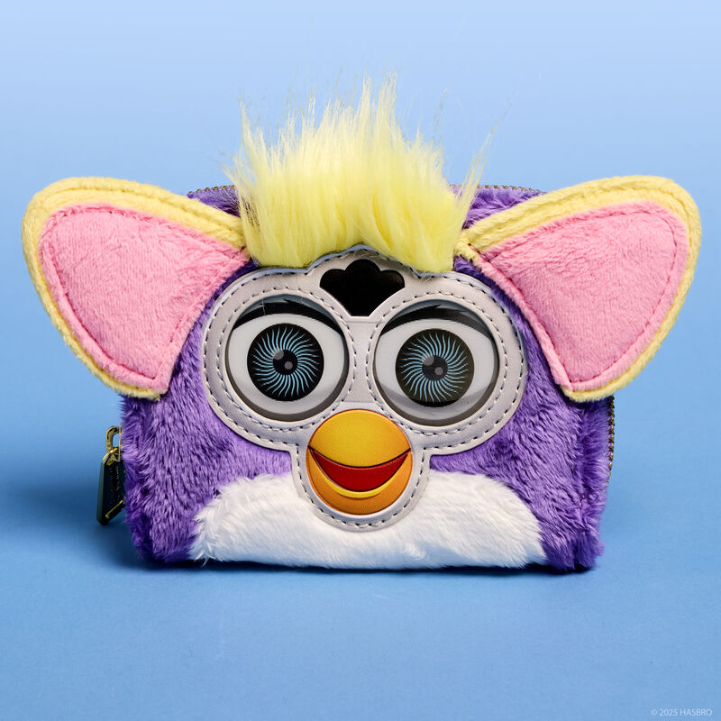 Portafoglio con cerniera lenticolare per cosplay di Furby in peluche