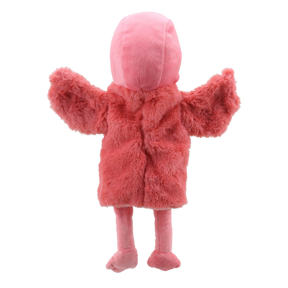 Marionnette Peluche Flamant Rose